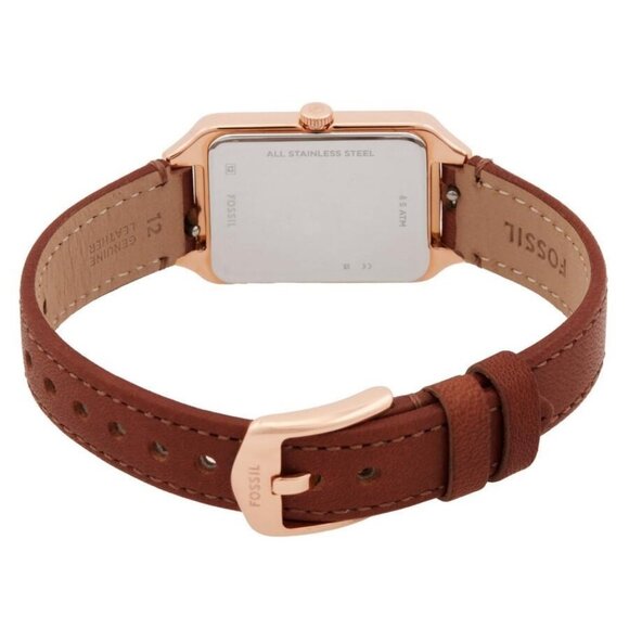 NWT Authentic Fossil Raquel Quartz White Dial Women's Watch - Picture 3 of 4